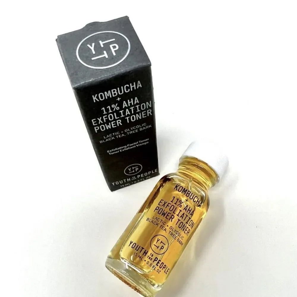 NIB Youth To The People Kombucha + 11% AHA Exfoliation Power Toner 100% Vegan